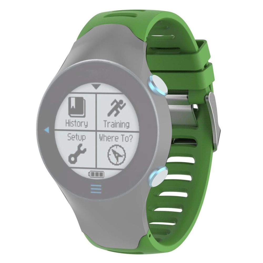 Wewoo - Bracelet pour montre connectée en silicone Smartwatch Garmin Forerunner 610 vert - Bracelet connecté