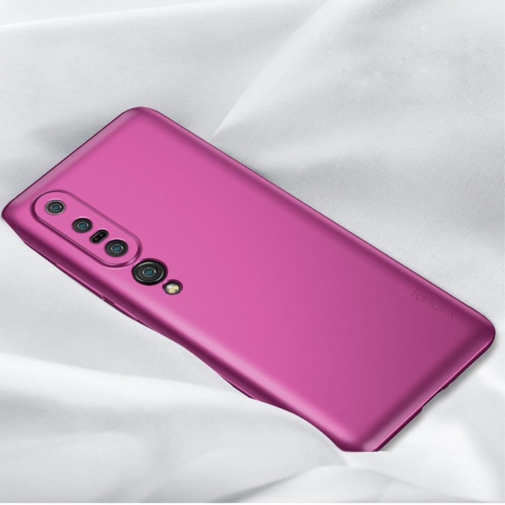X-Level - Coque en TPU mat rouge vin pour votre Xiaomi Mi 10 Pro - Coque, étui smartphone