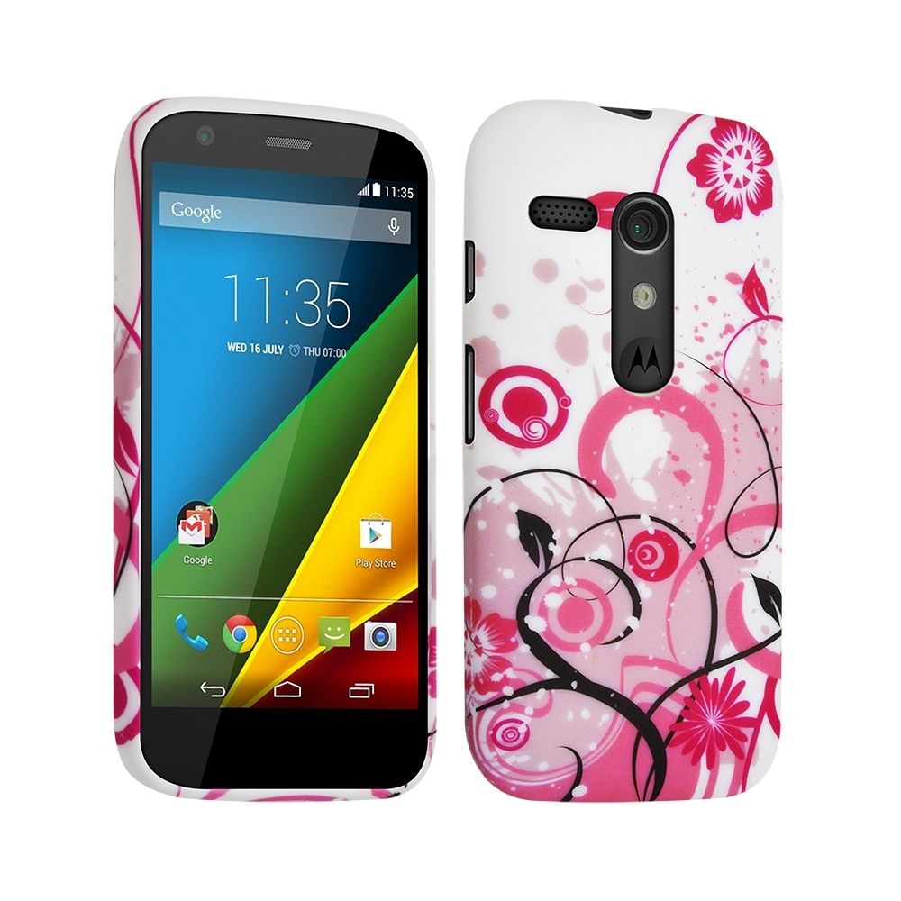 Karylax - Housse Etui Coque Semi Rigide pour Motorola Moto G avec motif HF30 + Film de Protection - Autres accessoires smartphone