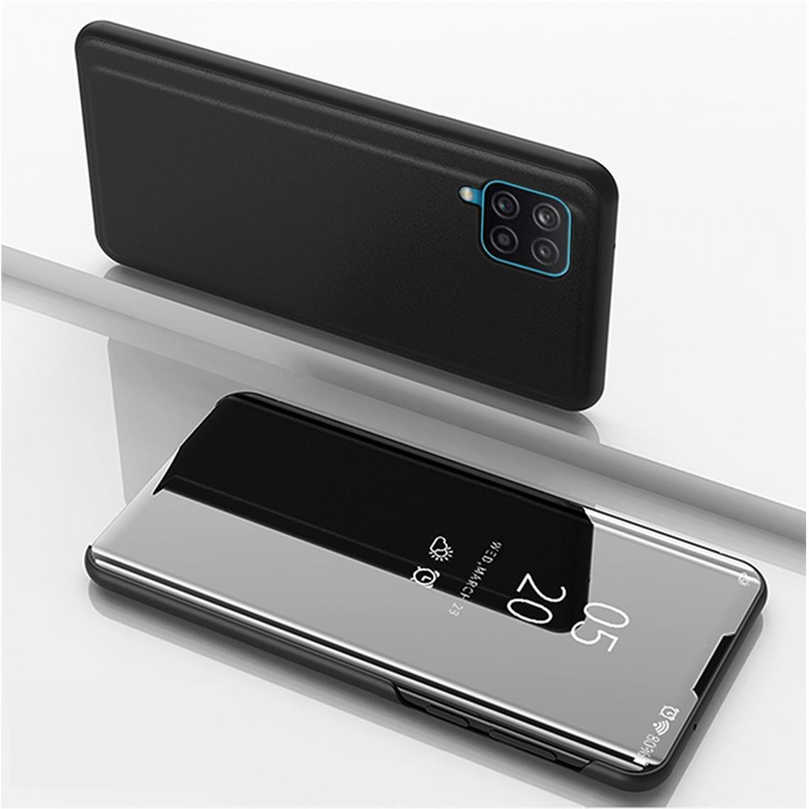 Shot - Clapet Miroir pour "SAMSUNG Galaxy A42" Protection Clear View Maquillage (NOIR) - Coque, étui smartphone