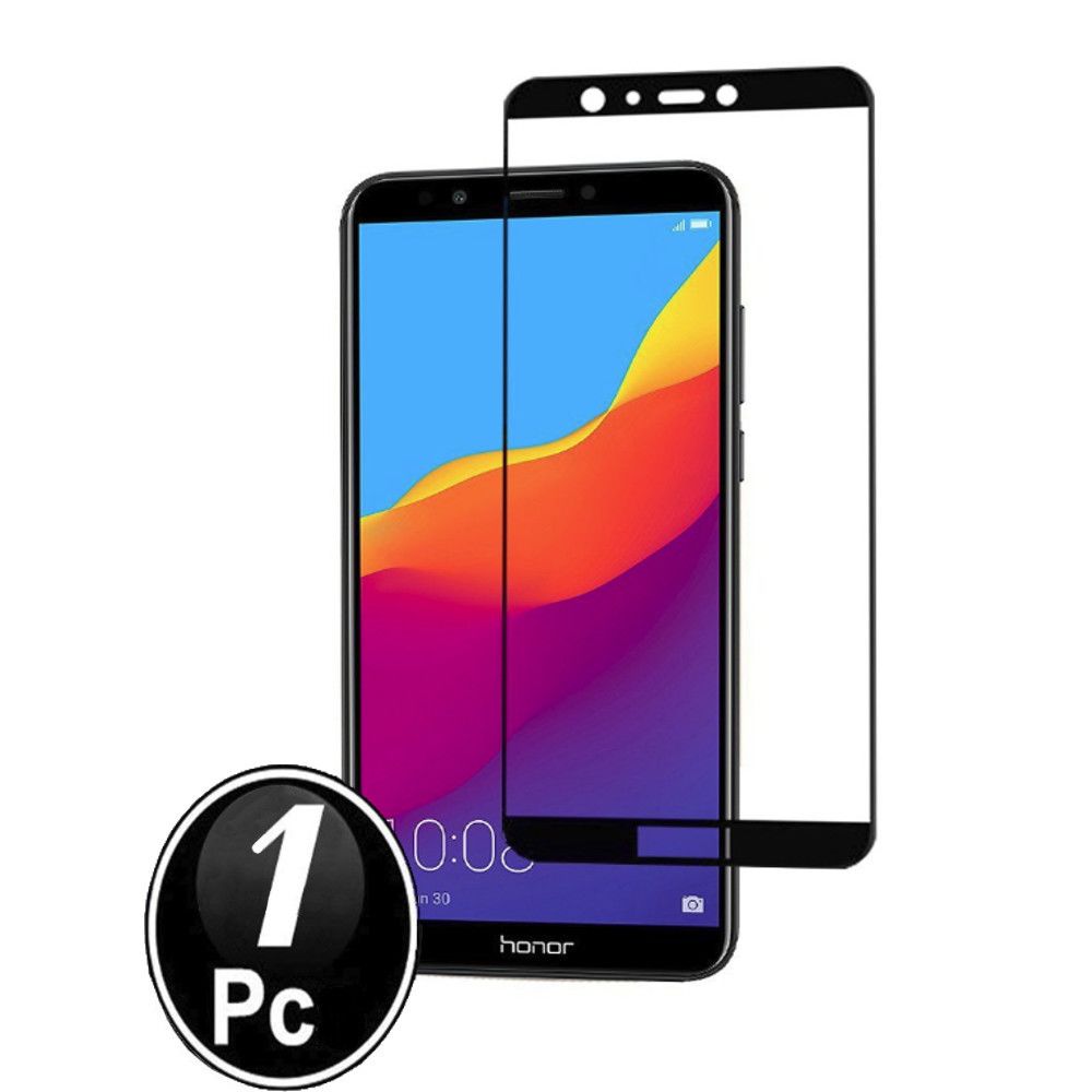 marque generique - Huawei Y5 Prime 2018 Vitre protection d'ecran en verre trempé incassable protection integrale Full 3D Tempered Glass FULL GLUE - [X1-Noir] - Autres accessoires smartphone