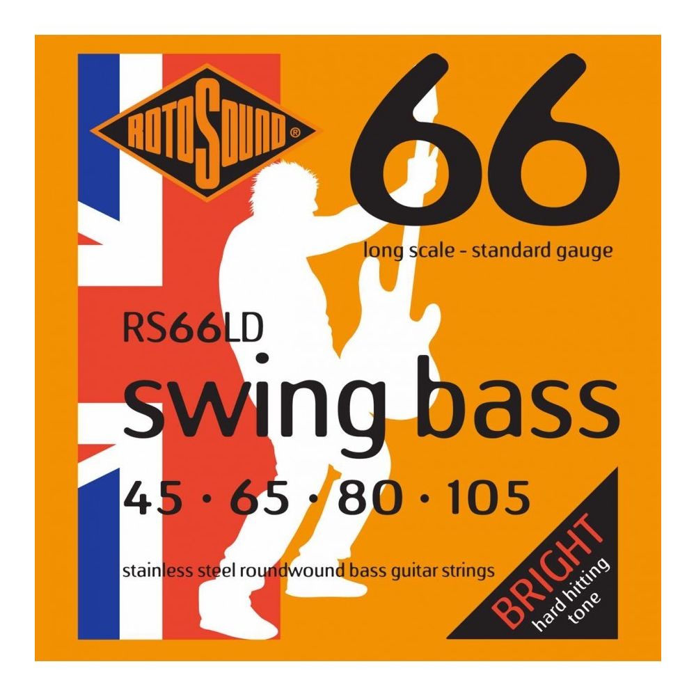 Rotosound - Rotosound 66 LD Swing Bass Standard 45-65-80-105 - Jeu de Cordes basse - Accessoires instruments à cordes