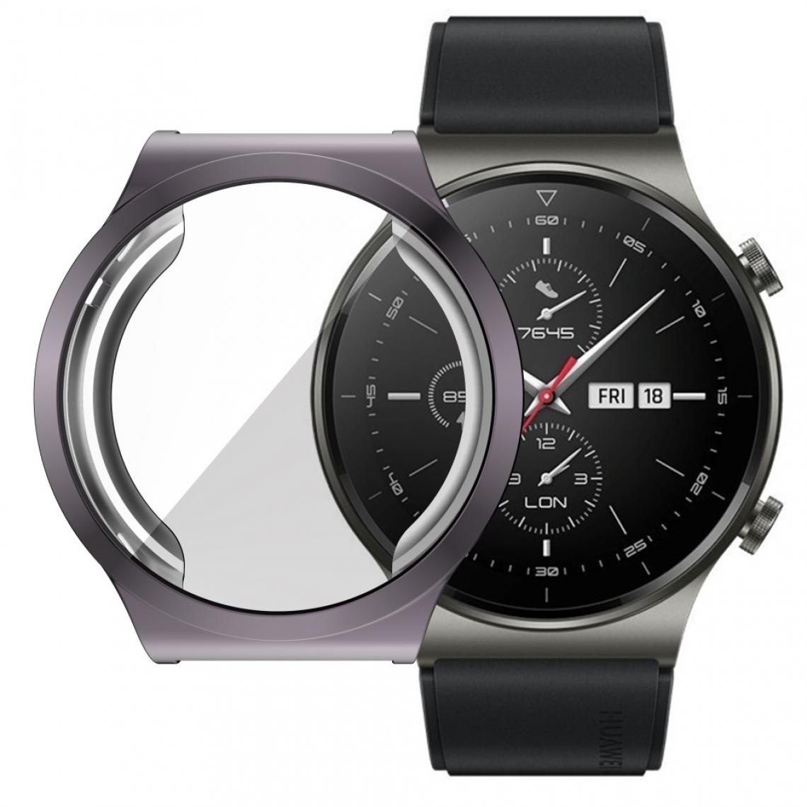 Other - Coque en TPU Couverture Galvanoplastie gris pour votre Huawei Watch GT 2 Pro - Accessoires bracelet connecté
