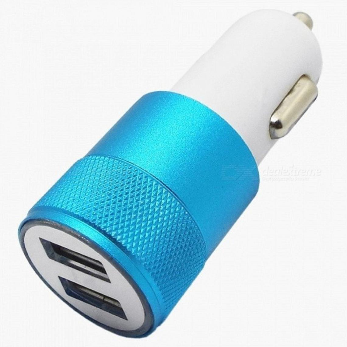 Shot - Double Adaptateur Prise Allume Cigare USB pour XIAOMI Redmi 7 Smartphone 2 Ports Voiture Chargeur Couleurs (BLEU) - Chargeur Voiture 12V