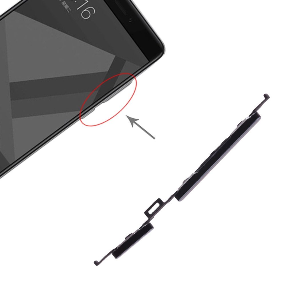 Wewoo - Pièce détachée Bouton d'alimentation et de contrôle du volume pour Xiaomi Redmi Note 4X Noir - Autres accessoires smartphone