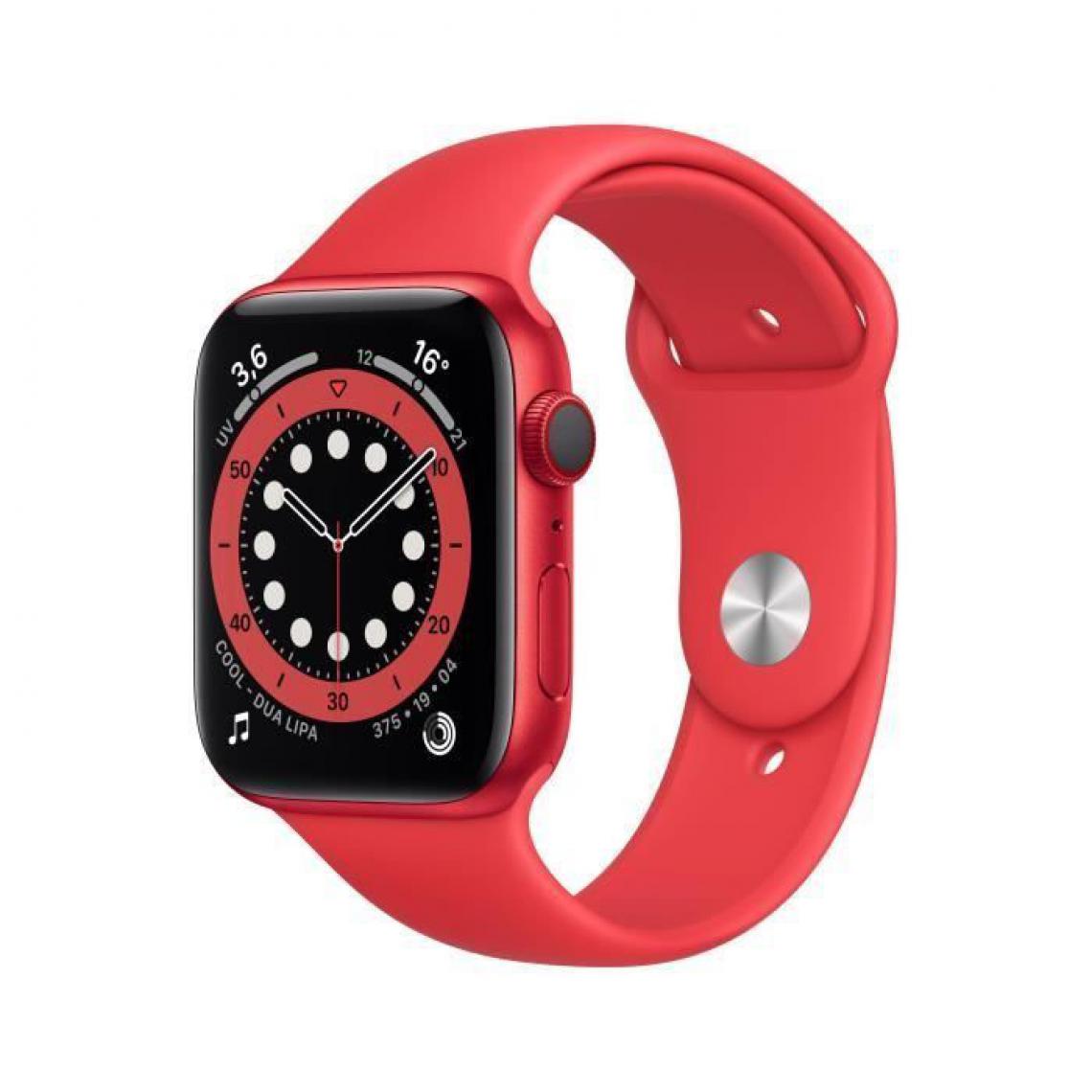 Apple - Apple Watch Series 6 GPS + Cellular, 44mm Boîtier en Aluminium PRODUCT(RED) avec Bracelet Sport PRODUCT(RED) - Apple Watch
