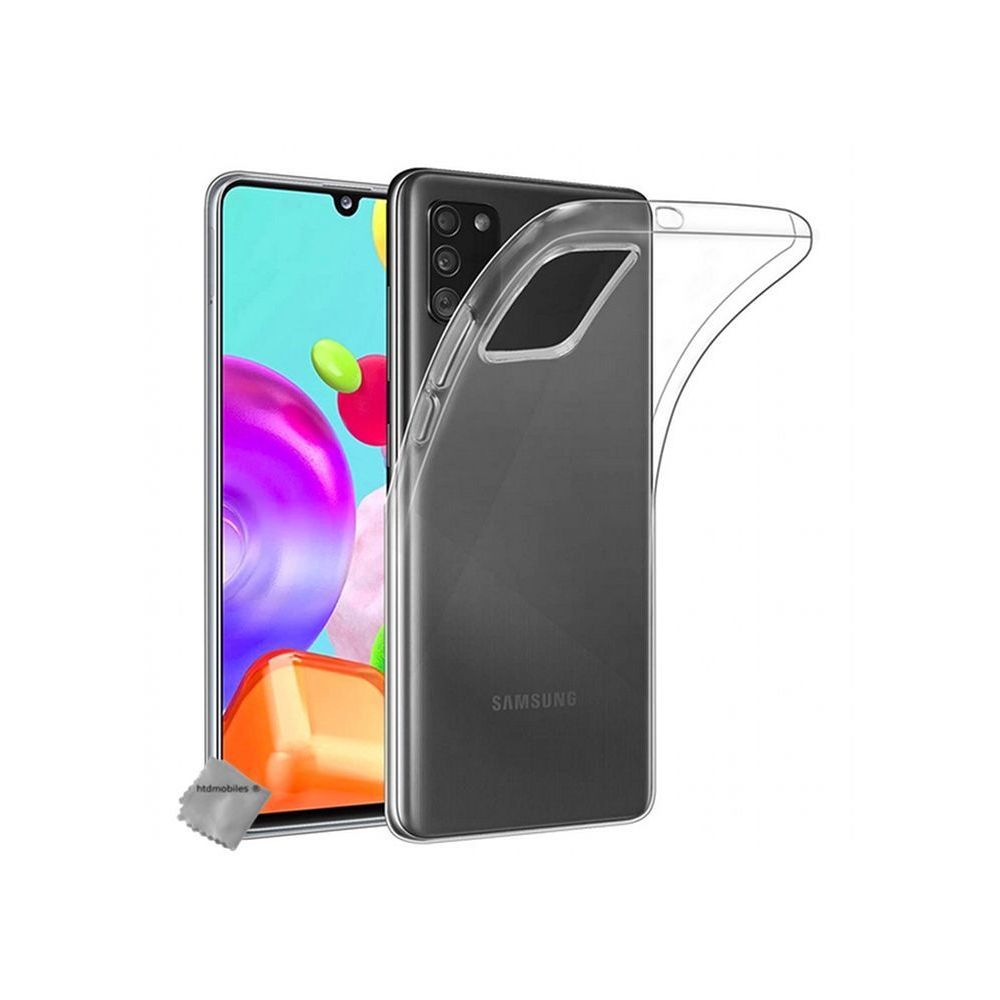 Htdmobiles - Housse etui coque silicone gel Samsung Galaxy A41 + verre trempe - TRANSPARENT TPU - Autres accessoires smartphone