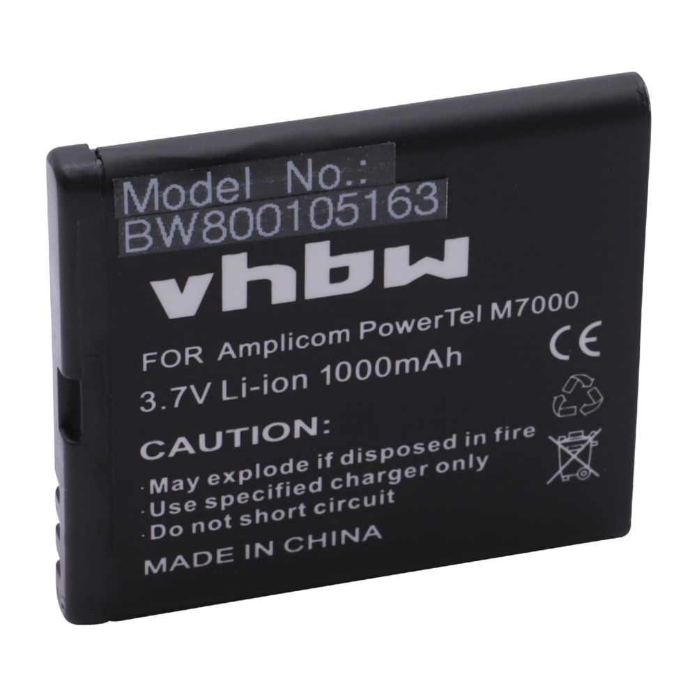 Vhbw - vhbw Li-Ion batterie 1000mAh (3.7V) pour portable téléphone Smartphone Audioline Amplicom Powertel M6700, M6700L comme CM504442APR. - Batterie téléphone