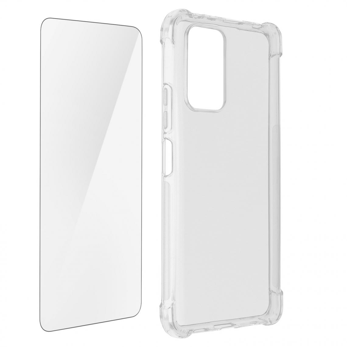 Avizar - Pack Protection Xiaomi Redmi Note 10 Coque Souple + Verre Trempé Transparent - Coque, étui smartphone