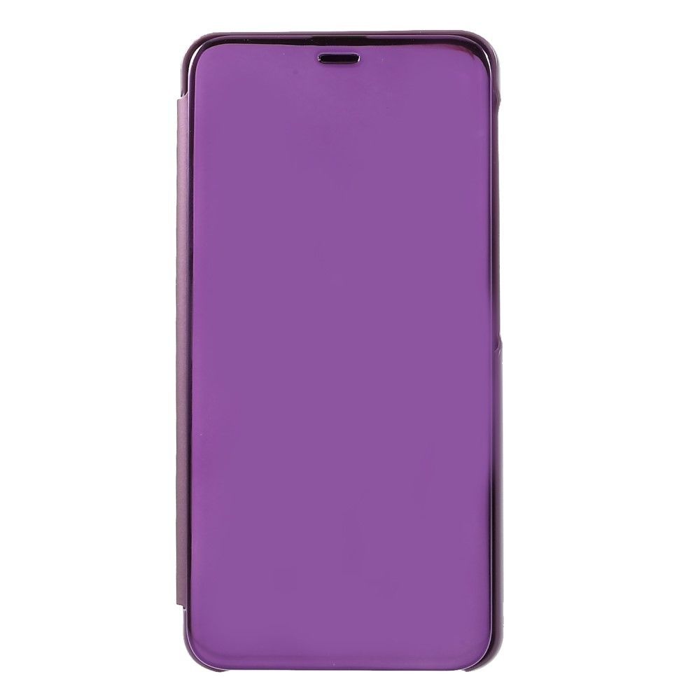 marque generique - Etui en PU rétroviseur extérieur flip violet clair pour votre Samsung Galaxy A7 (2018) - Autres accessoires smartphone