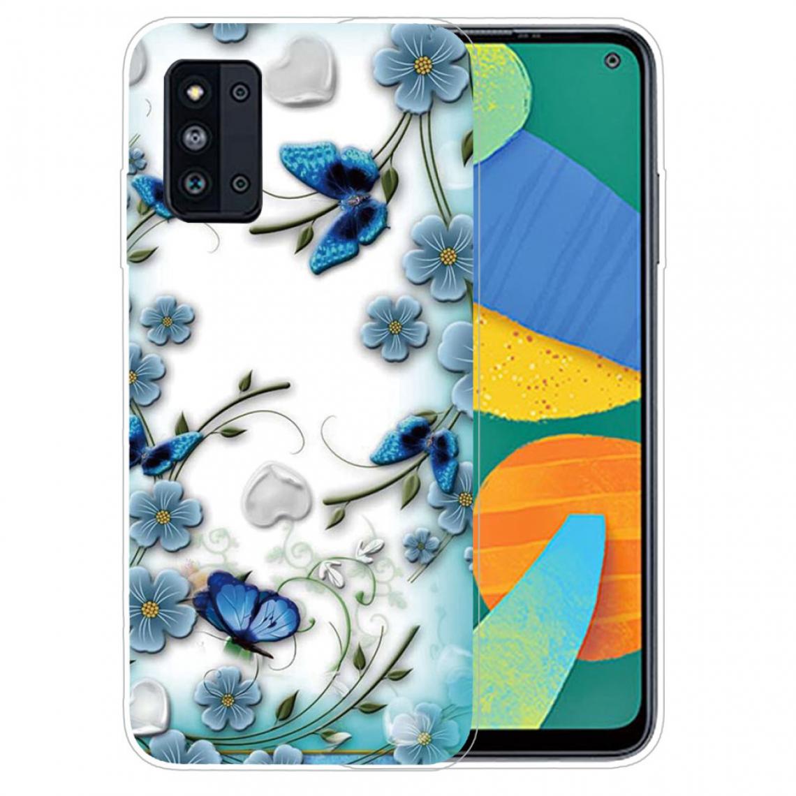 Other - Coque en TPU Conception d'impression de motifs souple papillon et fleur pour votre Samsung Galaxy F52 5G - Coque, étui smartphone