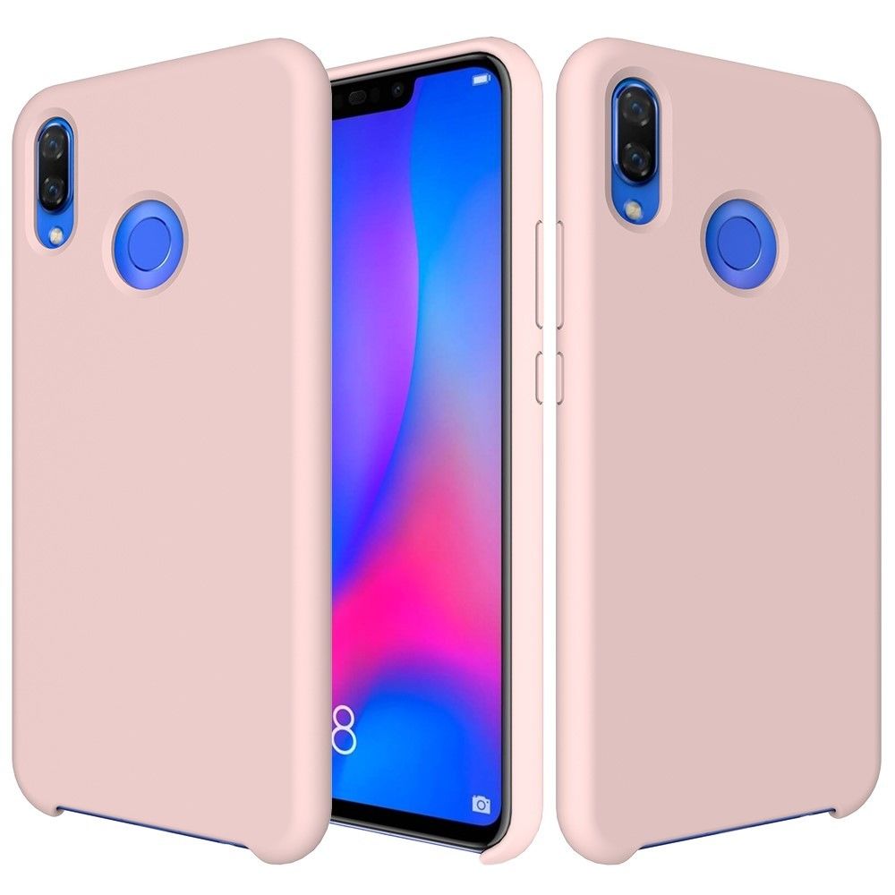 marque generique - Coque en silicone liquide rose pour votre Huawei Nova 3i/P Smart+ - Autres accessoires smartphone