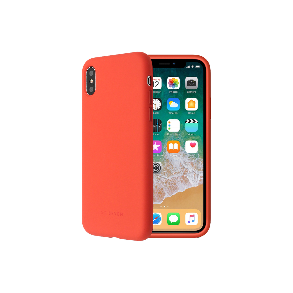 TP-LINK - Coque Smoothie Silicone iPhone X/XS - Orange - Coque, étui smartphone