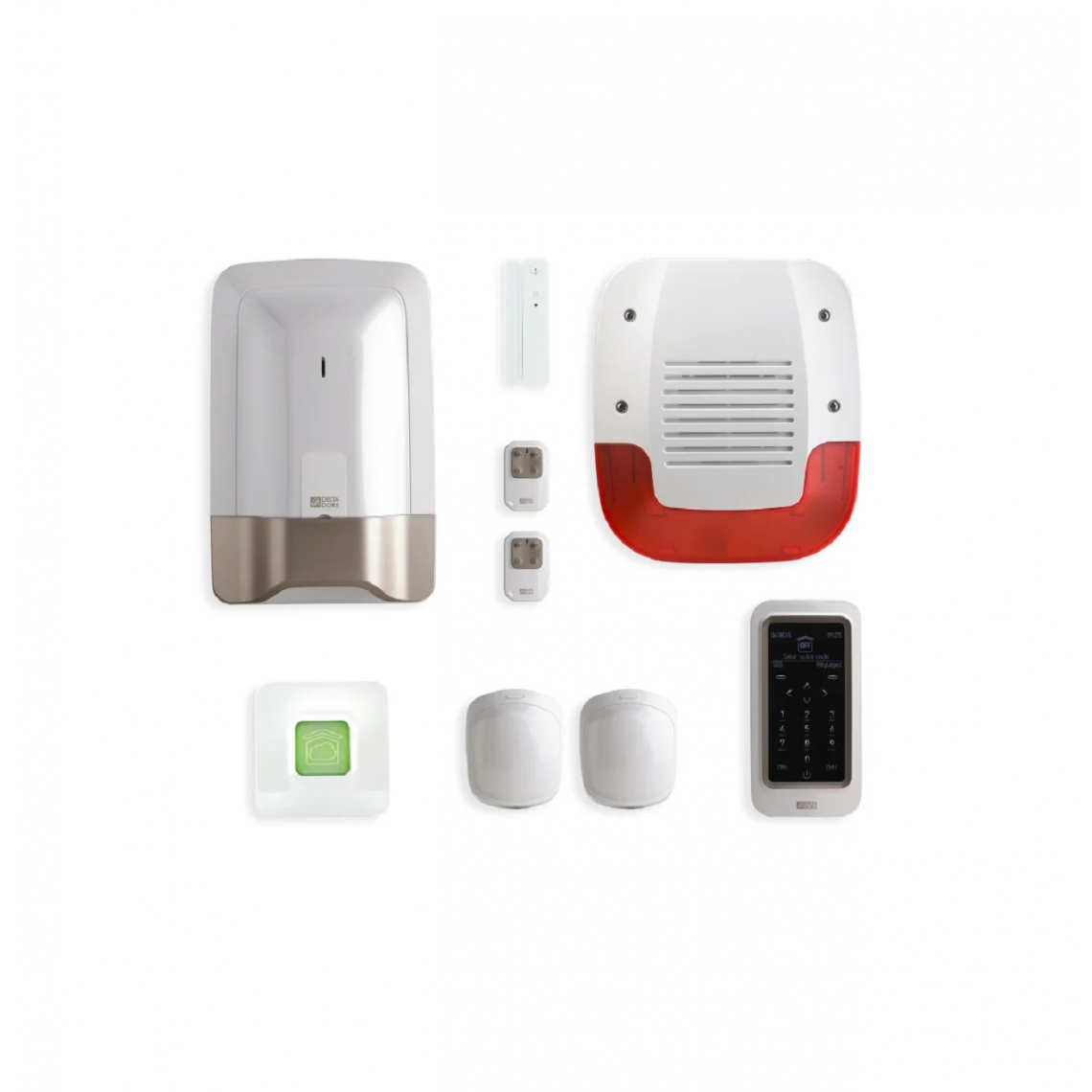Delta Dore - Pack Tyxal+ - Pack alarme 8 zones sans fil avec box maison connectée - Caméra de surveillance connectée