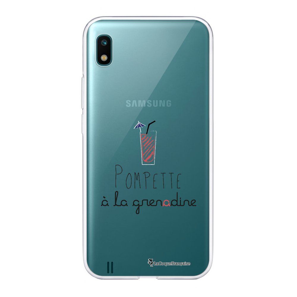 La Coque Francaise - Coque Samsung Galaxy A10 souple transparente Pompette à la grenadine Motif Ecriture Tendance La Coque Francaise - Coque, étui smartphone