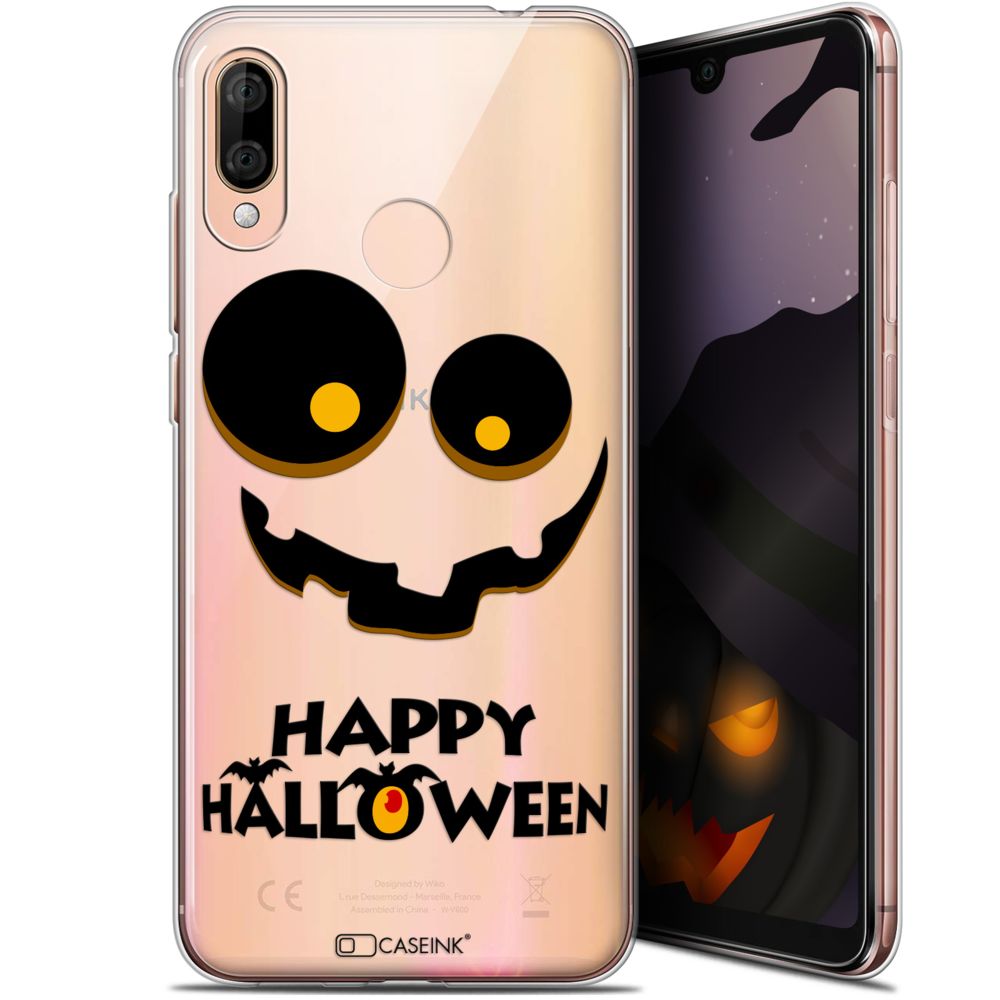 Caseink - Coque Pour Wiko View 3 LITE (6.09 ) [Gel HD Collection Halloween Design Happy - Souple - Ultra Fin - Imprimé en France] - Coque, étui smartphone