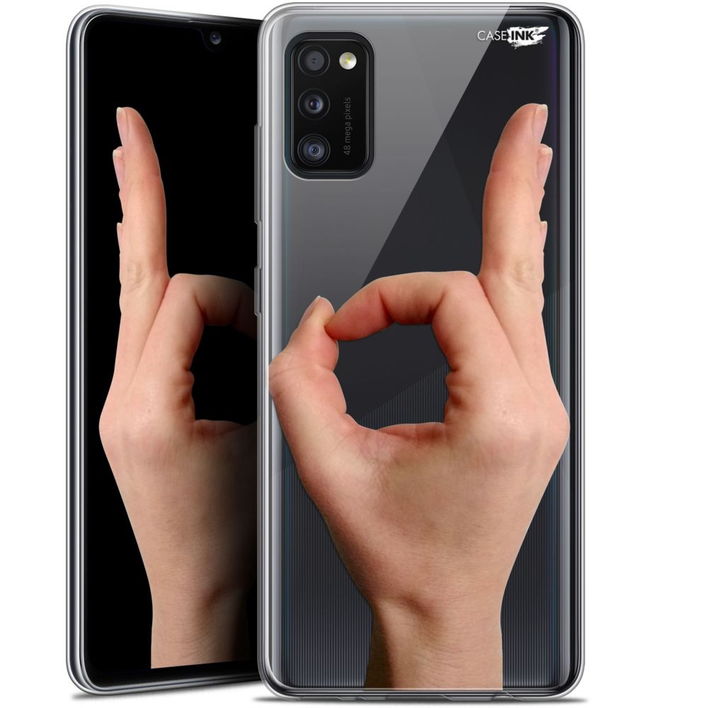 Caseink - Coque arrière Samsung Galaxy A41 (6.1 ) Gel HD [ Nouvelle Collection - Souple - Antichoc - Imprimé en France] Le Jeu du Rond - Coque, étui smartphone