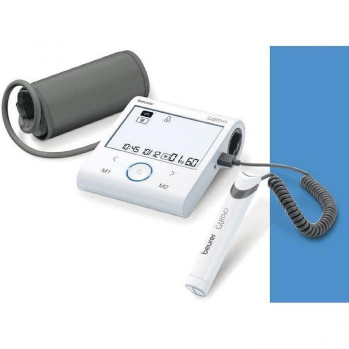 Beurer - BEURER BM 96 cardio BT - Tensiometre au bras connecte Bluetooth et USB avec fonction ECG - Tensiomètre connecté