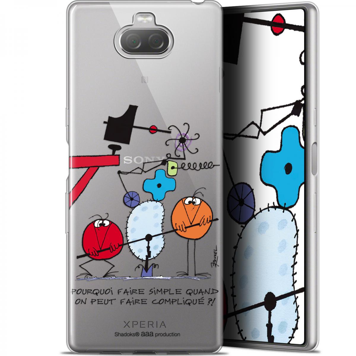 Caseink - Coque Pour Sony Xperia 10 Plus (6.5 ) [Gel HD Collection Les Shadoks ? Design Pourquoi faire Simple - Souple - Ultra Fin - Imprimé en France] - Coque, étui smartphone