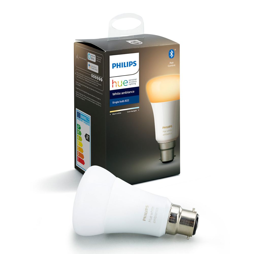 Philips Hue - White Ambiance 9.5W B22 x1 - Ampoule connectée