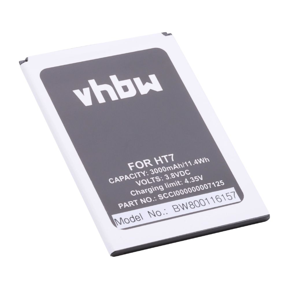 Vhbw - vhbw Li-Ion batterie 3000mAh (3.8V) pour téléphone Doogee T7, T7 Pro - Batterie téléphone