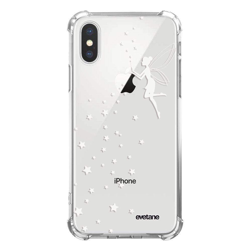 Evetane - Coque iPhone X/ Xs anti-choc souple avec angles renforcés transparente Fée Blanche Evetane - Coque, étui smartphone