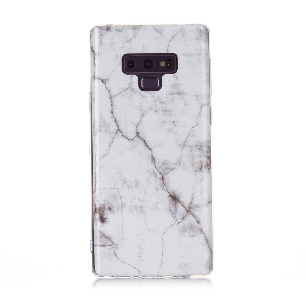 Wewoo - Coque Souple Pour Galaxy Note 9 Dessin en couleur Motif IMD Étui de protection TPU Blanc - Coque, étui smartphone