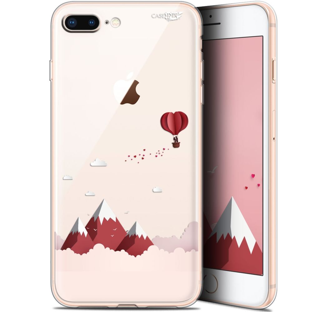 Caseink - Coque arrière Apple iPhone 7/8 Plus (4.7 ) Gel HD [ Nouvelle Collection - Souple - Antichoc - Imprimé en France] Montagne En Montgolfière - Coque, étui smartphone