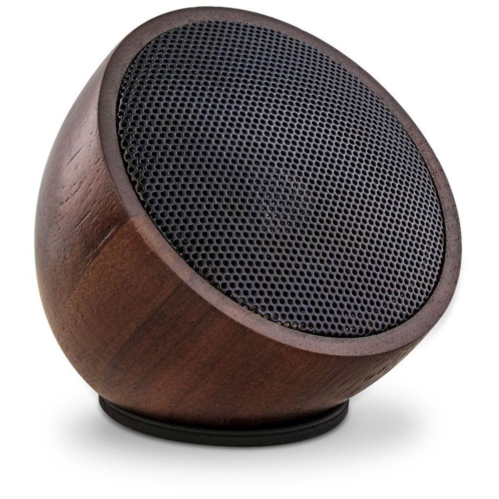 Inline - Haut-parleur Bluetooth ""Woodwoom"" InLine® en bois de noyer 52mm - Hauts-parleurs