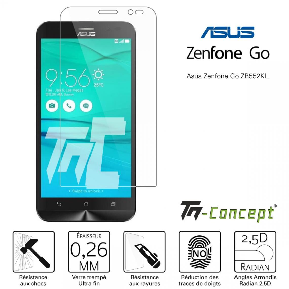 Tm Concept - Verre trempé - Asus Zenfone Go (ZB552KL) - TM Concept® - Protection écran smartphone