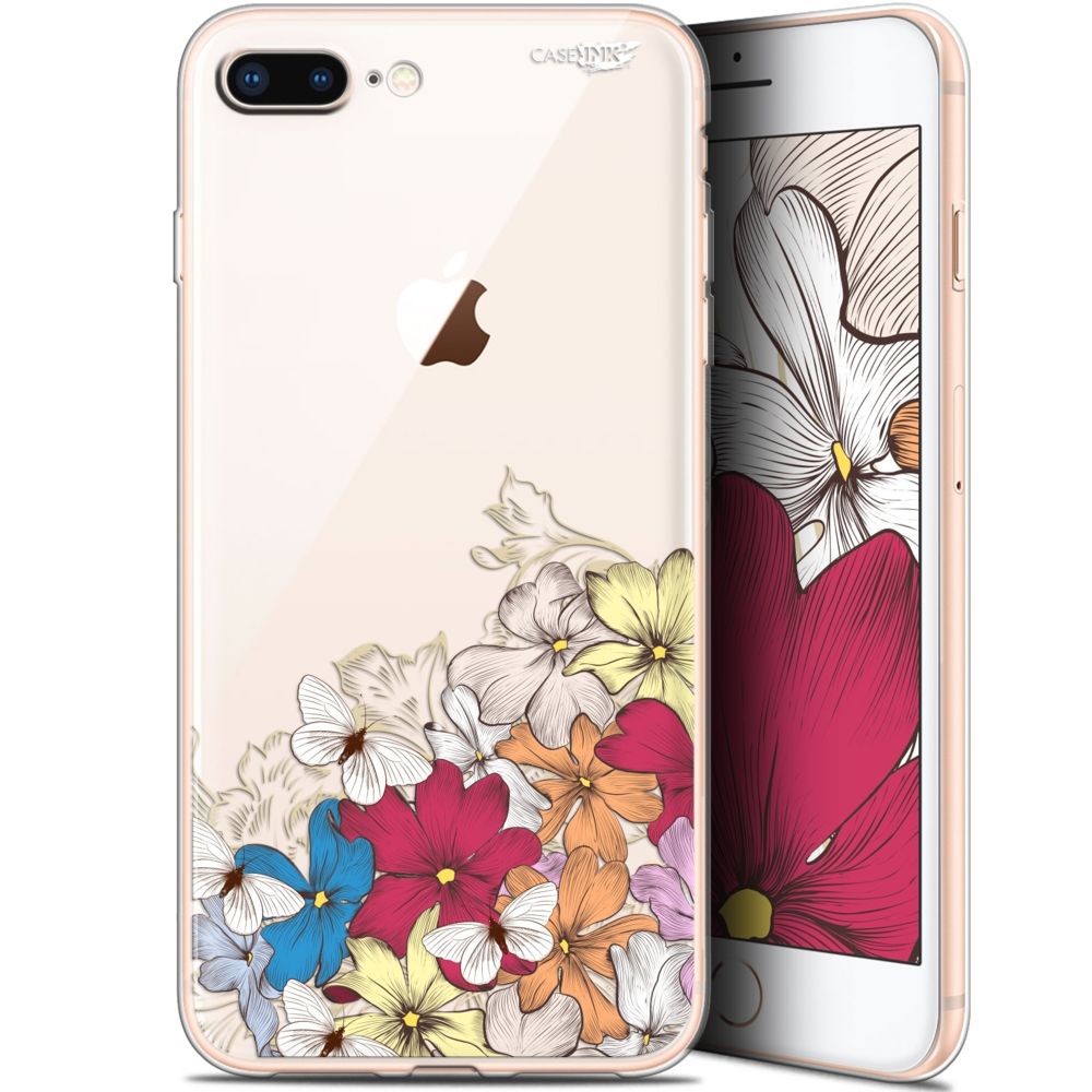 Caseink - Coque arrière Apple iPhone 7/8 Plus (4.7 ) Gel HD [ Nouvelle Collection - Souple - Antichoc - Imprimé en France] Nuage Floral - Coque, étui smartphone
