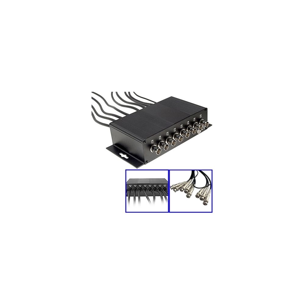 Wewoo - Dispositif de protection contre les noir surtensions parafoudre BNC BNC 8 canaux CoaxJK / V8 - Accessoires sécurité connectée