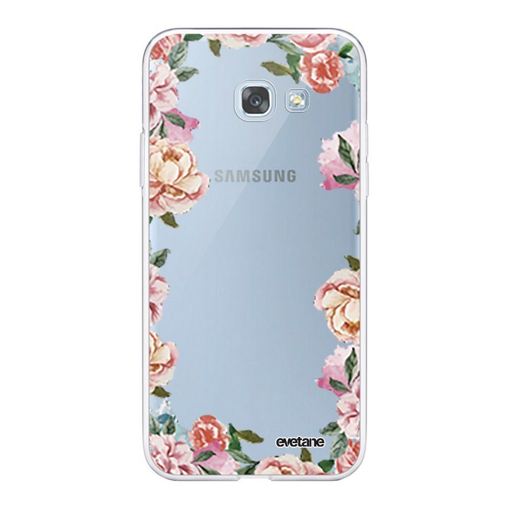 Evetane - Coque Samsung Galaxy A5 2017 souple transparente Flowers Motif Ecriture Tendance Evetane. - Coque, étui smartphone