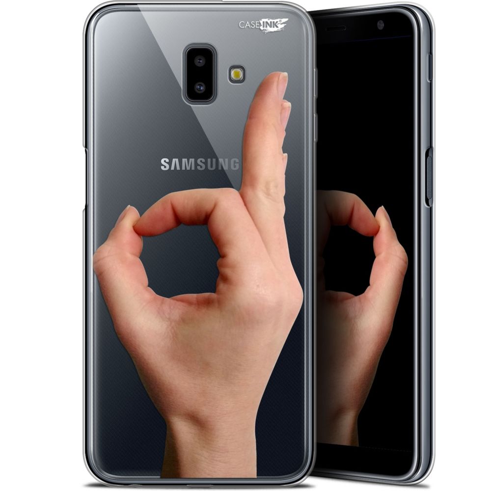 Caseink - Coque arrière Samsung Galaxy J6 Plus J6+ (6.4 ) Gel HD [ Nouvelle Collection - Souple - Antichoc - Imprimé en France] Le Jeu du Rond - Coque, étui smartphone