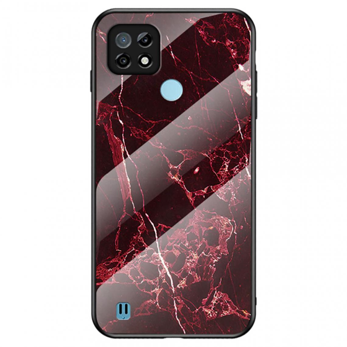 Other - Coque en TPU Conception de motif de marbrure anti-rayures marbre rouge sang pour votre Realme C21 - Coque, étui smartphone