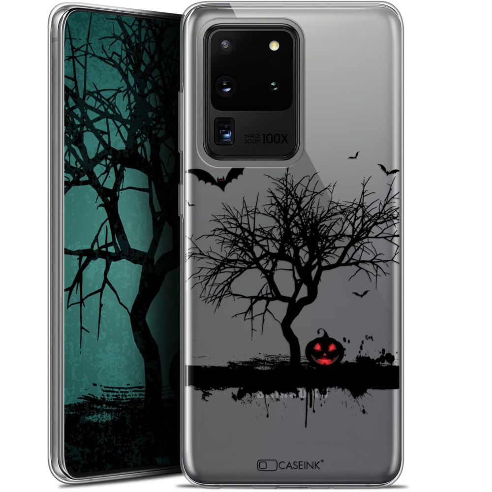 Caseink - Coque Pour Samsung Galaxy S20 Ultra (6.9 ) [Gel HD Collection Halloween Design Devil's Tree - Souple - Ultra Fin - Imprimé en France] - Coque, étui smartphone