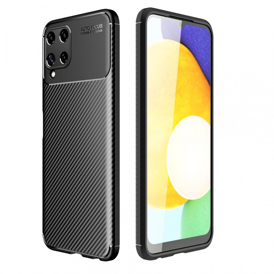 Other - Coque en TPU Découpe précise de la texture de la fibre de carbone noir pour votre Samsung Galaxy A22 4G (EU Version) - Coque, étui smartphone