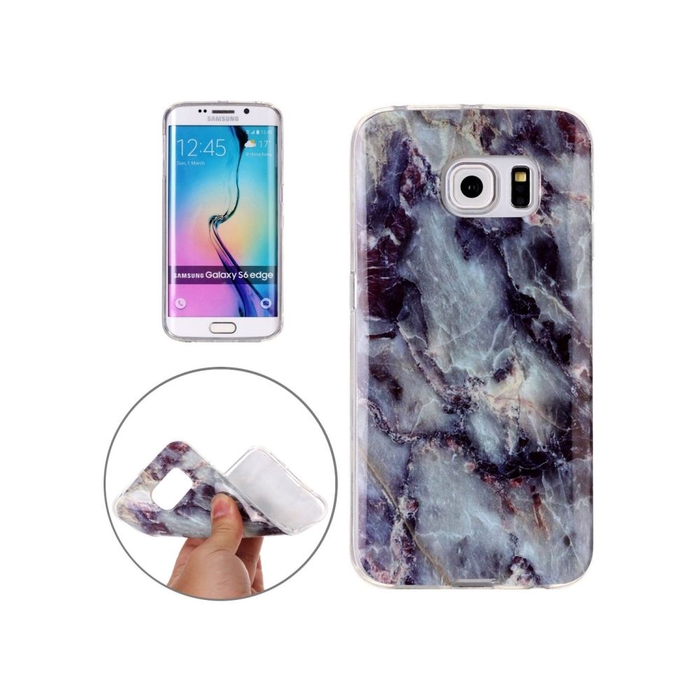 Wewoo - Coque pour Samsung Galaxy S6 Edge / G925 Marble Motif souple TPU Retour Housse de protection - Coque, étui smartphone