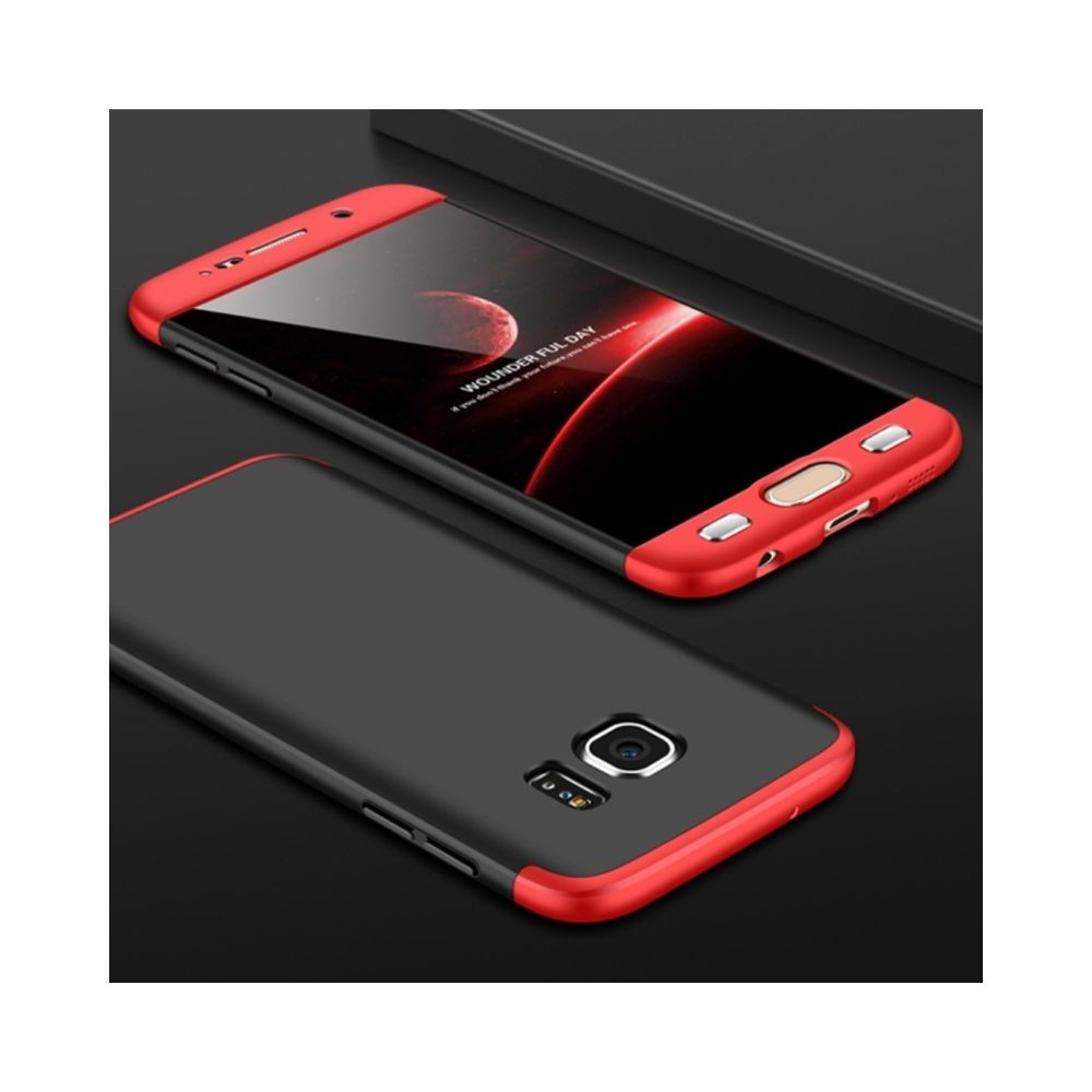 Wewoo - Coque noir + rouge pour Samsung Galaxy S7 PC Trois - paragraphe Shield 360 Degrés Couverture Complète Housse de Protection Arrière + - Coque, étui smartphone