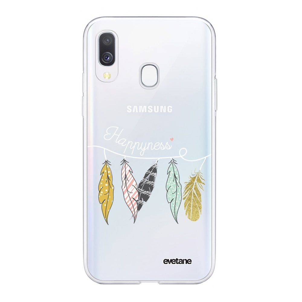 Evetane - Coque Samsung Galaxy A40 360 intégrale transparente Happyness Ecriture Tendance Design Evetane. - Coque, étui smartphone