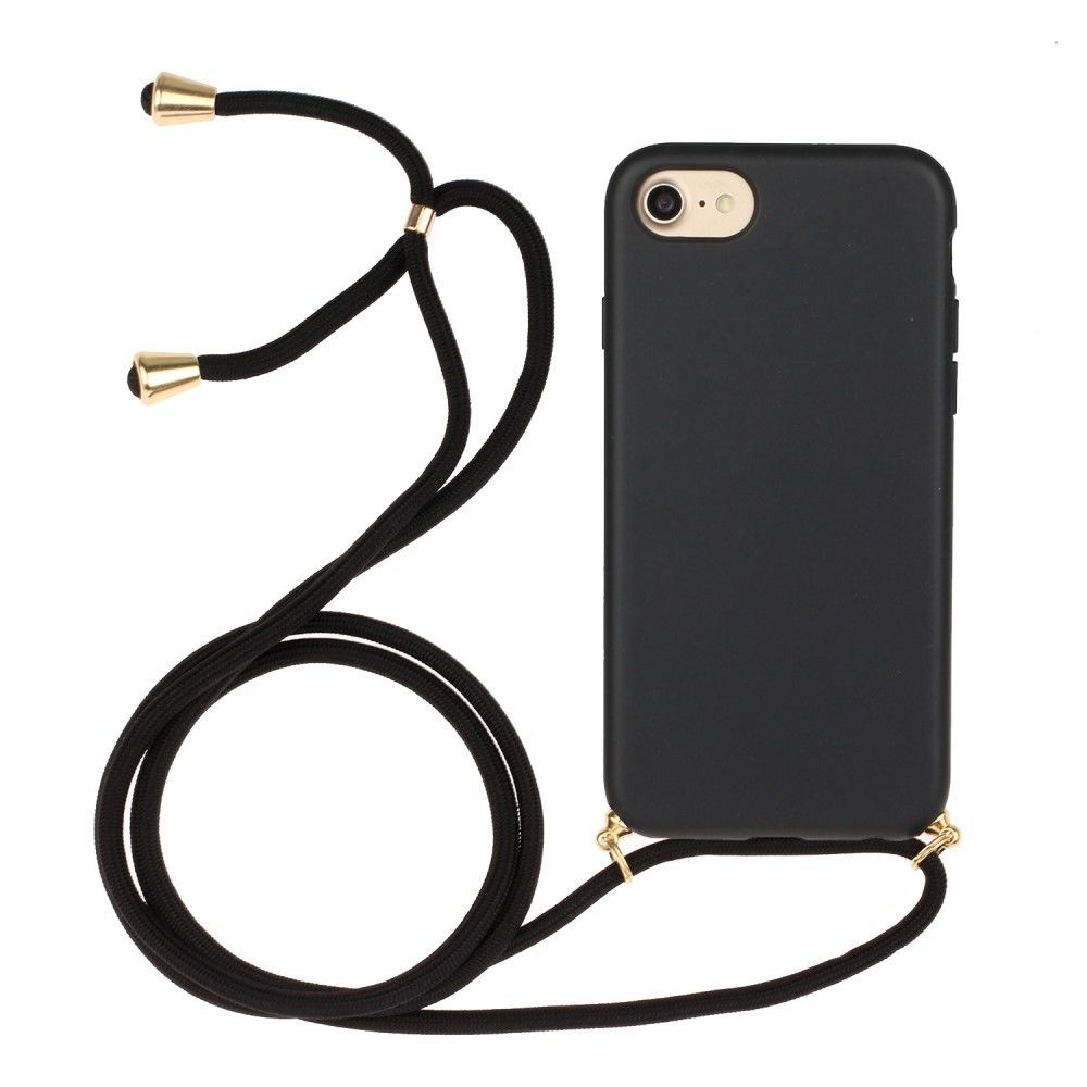 Generic - Coque en TPU souple avec sangle multifonction noir pour votre Apple iPhone 6/6s/7/8 4.7 pouces - Coque, étui smartphone