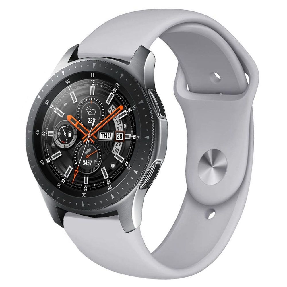 Wewoo - Montre connectée Bracelet en silicone monochrome pour appliquer Samsung Galaxy Watch Active 20mm Gris - Montre connectée