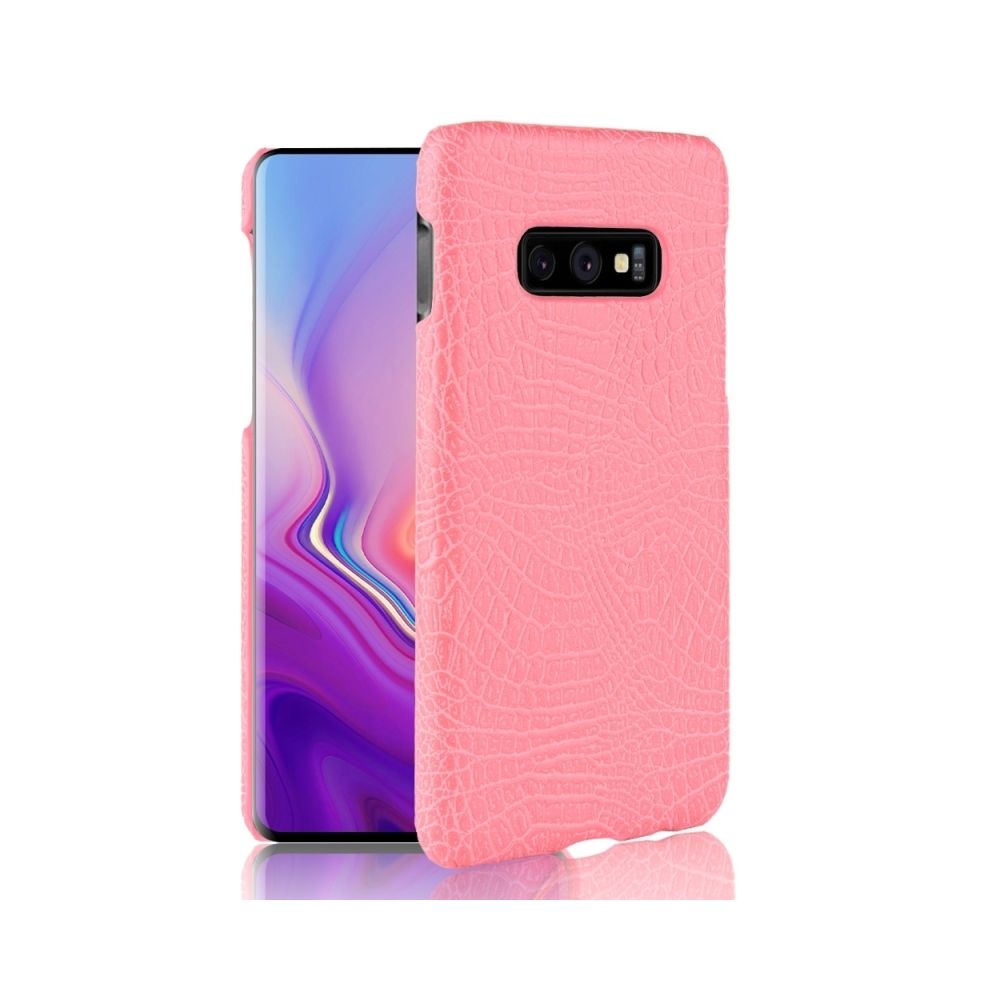 Wewoo - Coque rigide Crocodile antichoc Texture PC + Etui PU pour Galaxy S10 Lite (rose) - Coque, étui smartphone