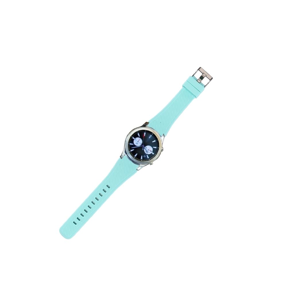 Wewoo - Bracelet vert pour le en silicone de montre intelligente de Samsung Gear S3 Classic, longueur: environ 22.4cm clair - Bracelet connecté