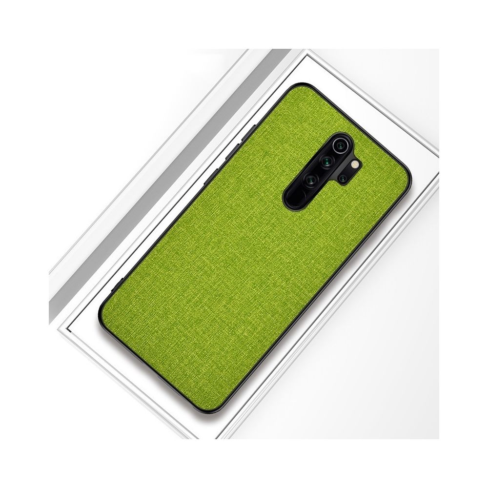 Wewoo - Coque Souple Pour Xiaomi Redmi Note 8 Pro Texture de tissu antichoc PC + TPU Housse de protection Vert - Coque, étui smartphone