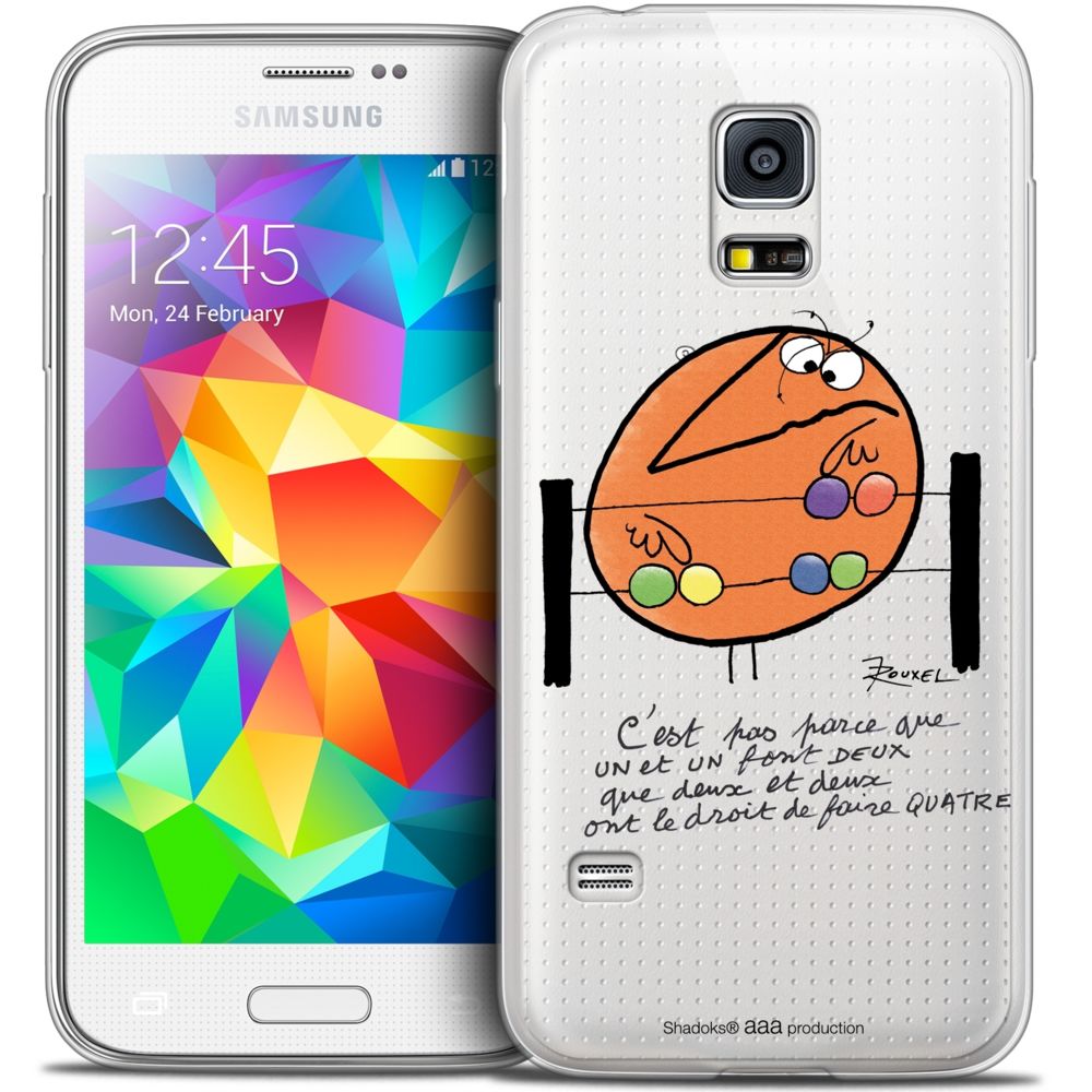 Caseink - Coque Housse Etui Samsung Galaxy S5 [Crystal HD Collection Les Shadoks ? Design Mathématique - Rigide - Ultra Fin - Imprimé en France] - Coque, étui smartphone