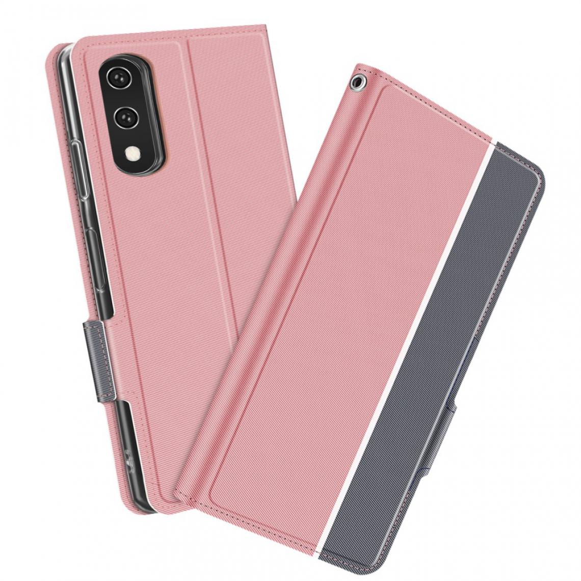 Other - Etui en PU Titulaire de la carte de mode or rose pour votre Sony Xperia Ace 2 - Coque, étui smartphone