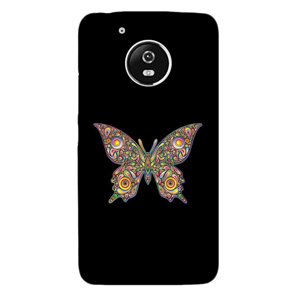Kabiloo - Coque rigide pour Motorola Moto G5 avec impression Motifs papillon psychédélique - Coque, étui smartphone