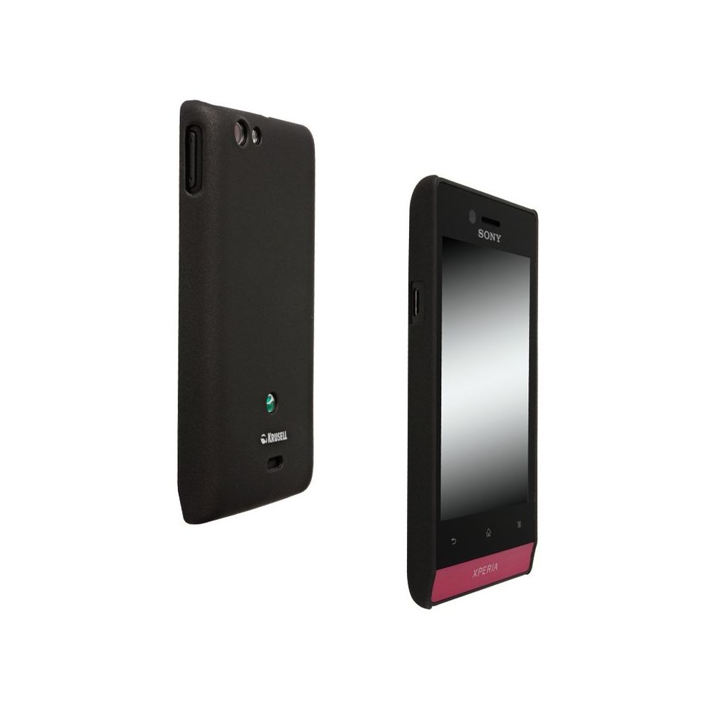 Krussel - Coque arrière Colorcover Krusell noire pour Sony Xperia Miro - Coque, étui smartphone