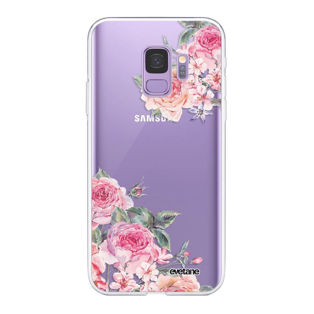 Evetane - Coque Samsung Galaxy S9 360 intégrale transparente Roses roses Ecriture Tendance Design Evetane. - Coque, étui smartphone